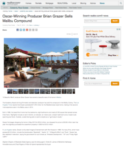 Cristie St. James Sells Malibu Colony Compound