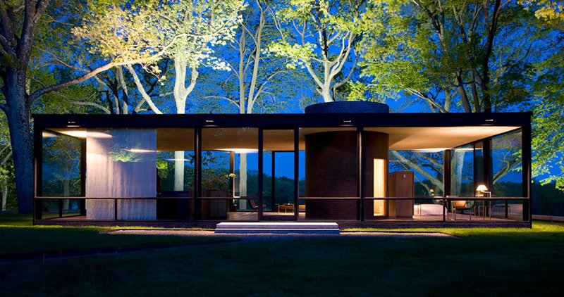 The Glass House By Philip Johnson