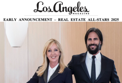 Early Announcement – Los Angeles Magazine Real Estate All-Stars 2025